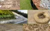 A collage of locations using erosion control products